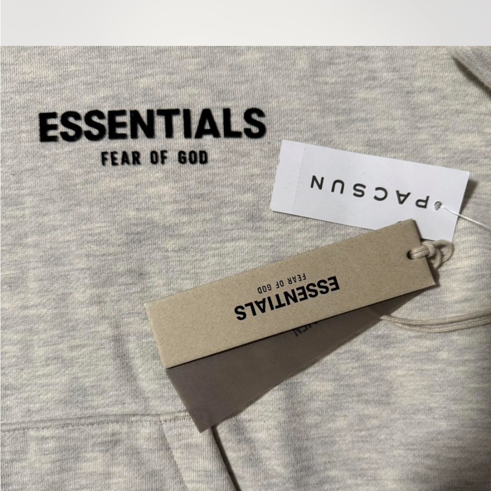 Essentials Men's Light Gray Hoodie and Sweatpants Set - Picture 5 of 8